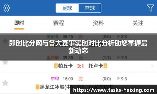 即时比分网与各大赛事实时对比分析助您掌握最新动态